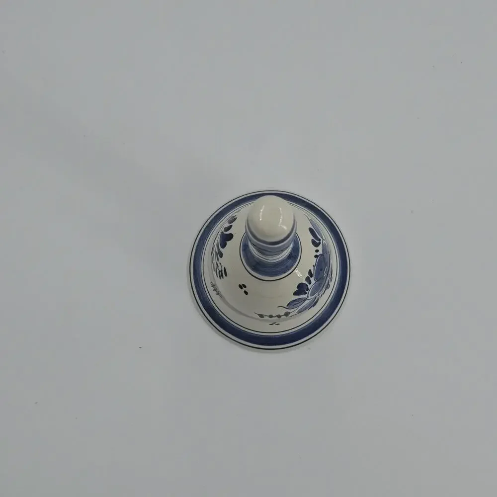 Delft Blue Holland Pottery Table Bell Floral
